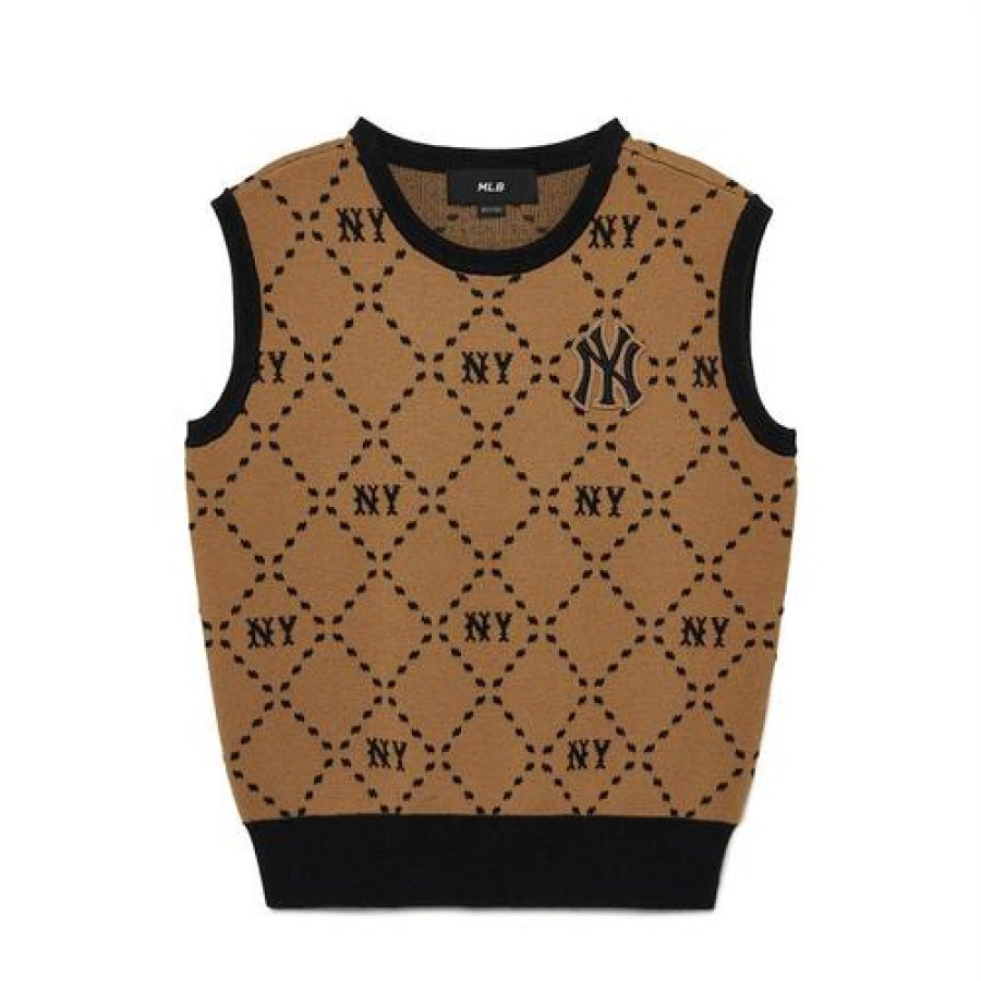 Kids MLB korea Sweatshirts | [Kids] Dia Monogram Knit Vest New York Yankees