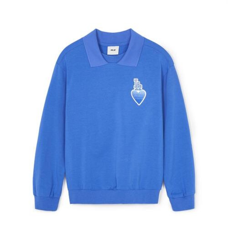 Kids MLB korea Sweatshirts | [Kids] Heart Collar Sweatshirt Los Angeles Dodgers