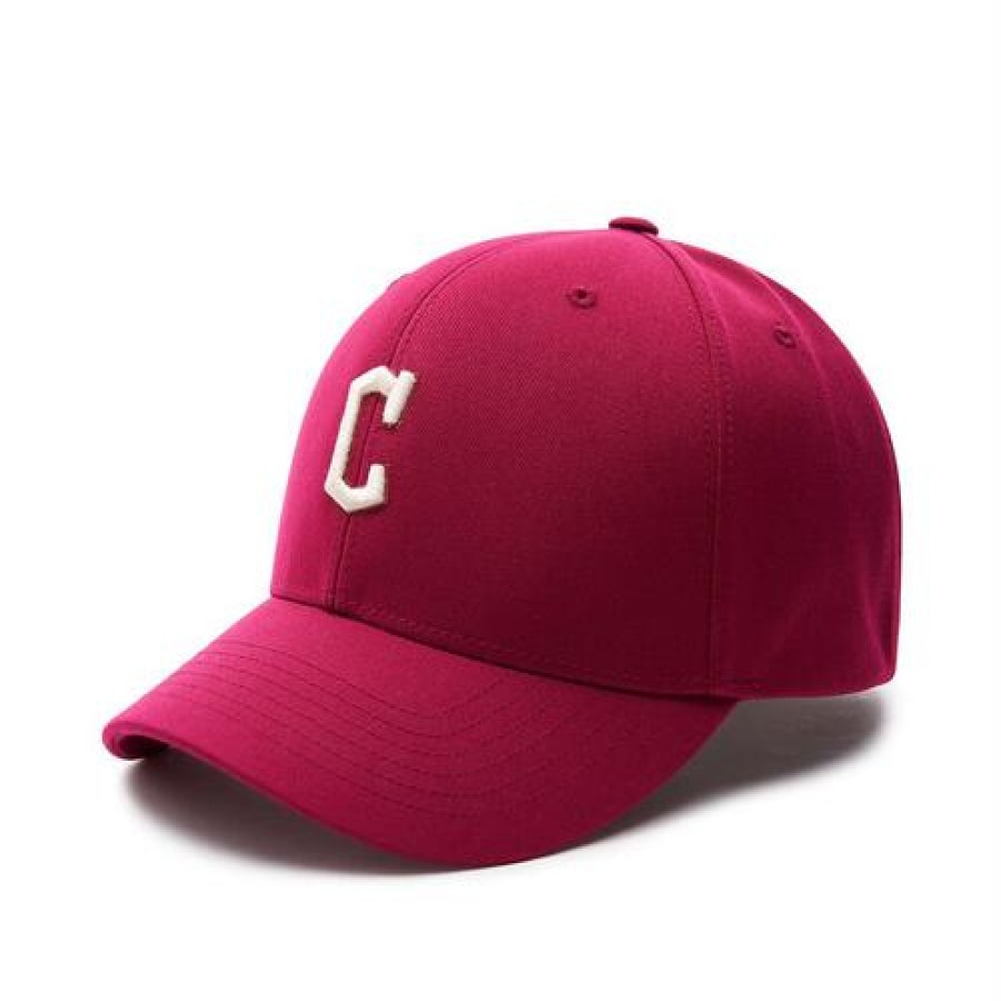 Cap MLB korea Un_Structure | Premium Basic Small Logo Structured Ball Cap Cleveland Indians