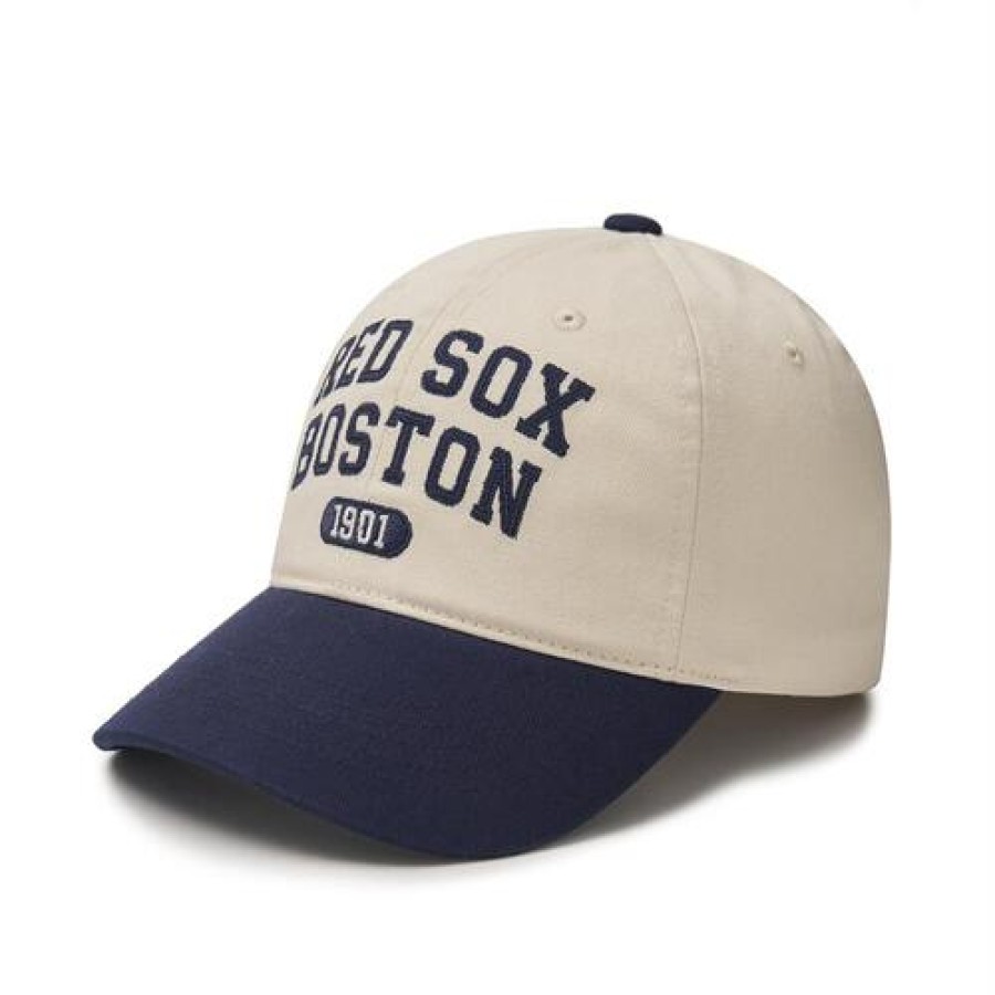 Cap MLB korea Un_Structure | Cursive Logo Color Block Unstructured Cap Boston Redsox