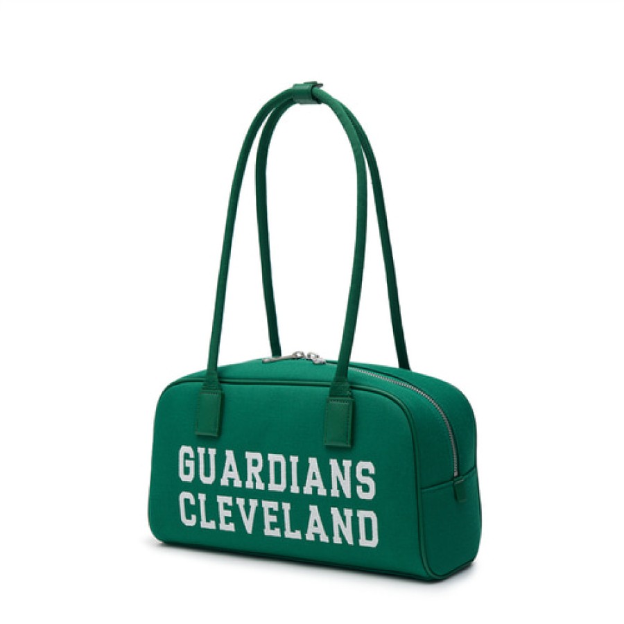 Bag MLB korea | Varsity Jacquard Canvas Square Shoulder Bag Cleveland Guardians