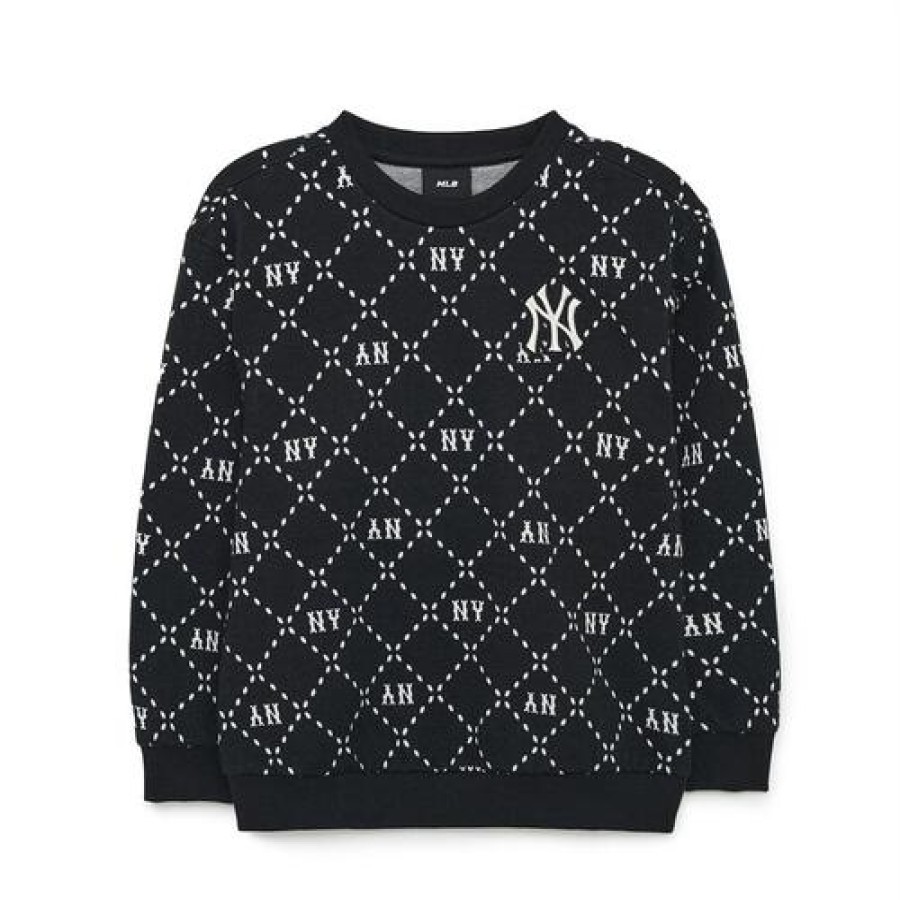 Kids MLB korea Sweatshirts | [Kids] Dia Monogram Jacquard Sweatshirt New York Yankees