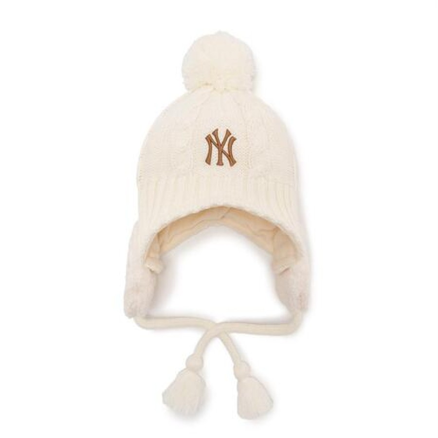 Kids MLB korea Beanies/Hats | [Kids] Mega Bear Earflap Beanie New York Yankees