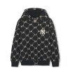 Kids MLB korea Hoodies | [Kids] Dia Monogram Snap Hoodie New York Yankees