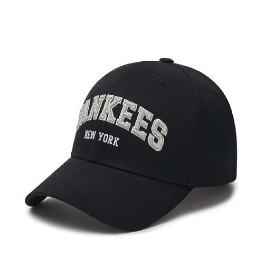 Cap MLB korea Structure | Premium Varsity Lettering Logo Structured Ball Cap New York Yankees