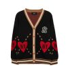 Kids MLB korea Sweaters | [Kids] Heart Big Point Knit Cardigan New York Yankees