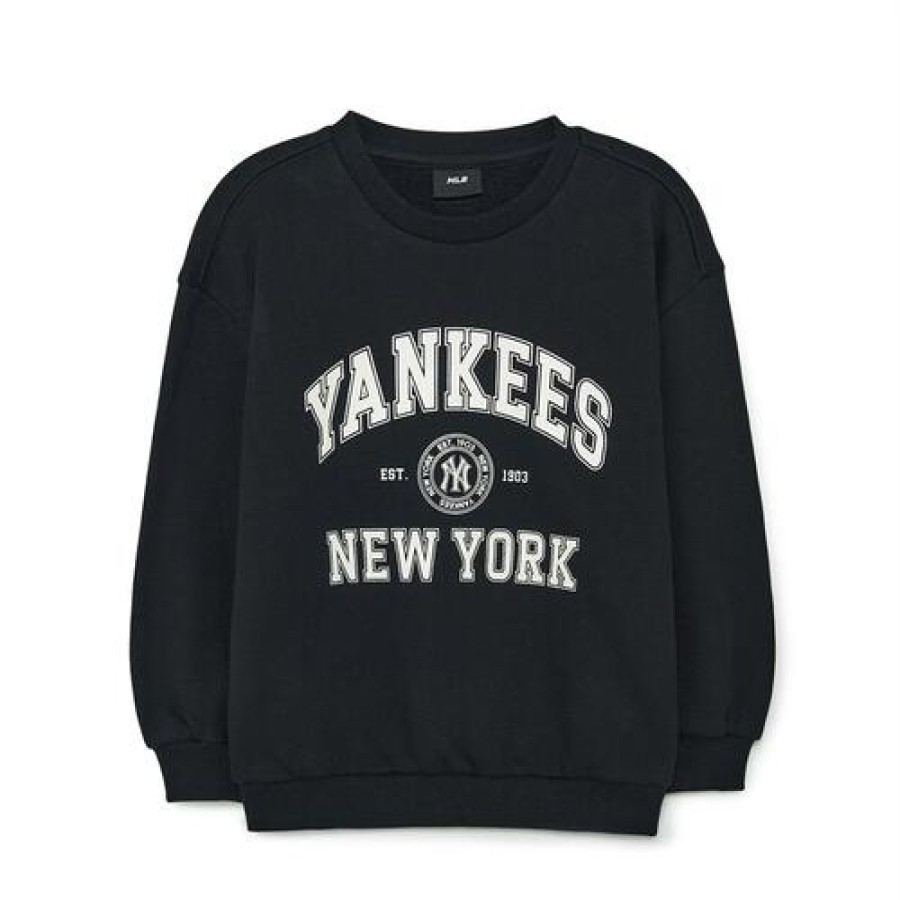 Kids MLB korea Sweatshirts | [Kids] Varsity Fleeced Mtm Set Up New York Yankees