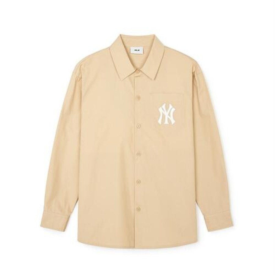 Apparel MLB korea Shirts | Classic Monogram Big Lux Long Sleeve Shirts New York Yankees