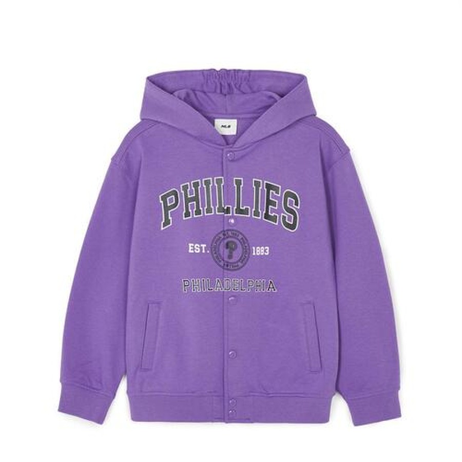 Kids MLB korea Hoodies | [Kids] Varsity Button Hoodie Philadelpia Phillies