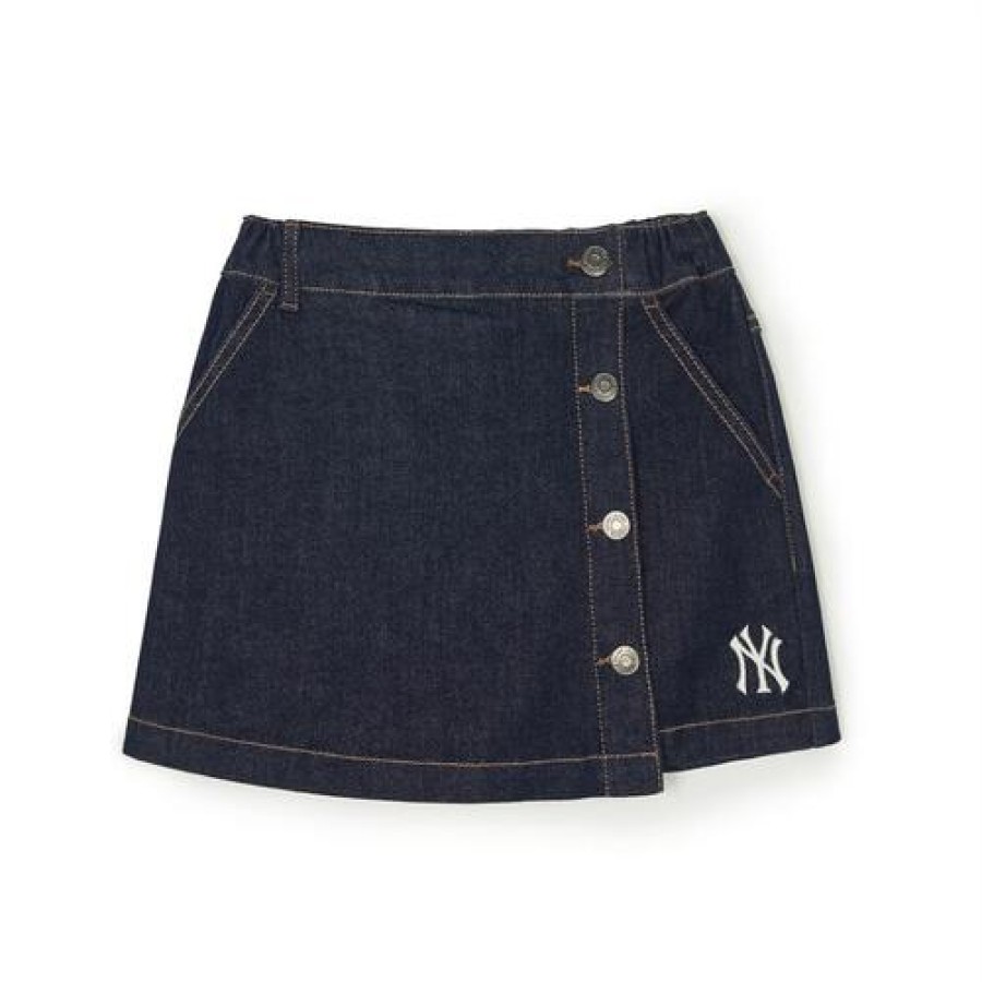 Kids MLB korea Skirts | [Kids] Basic Denim Skirt New York Yankees