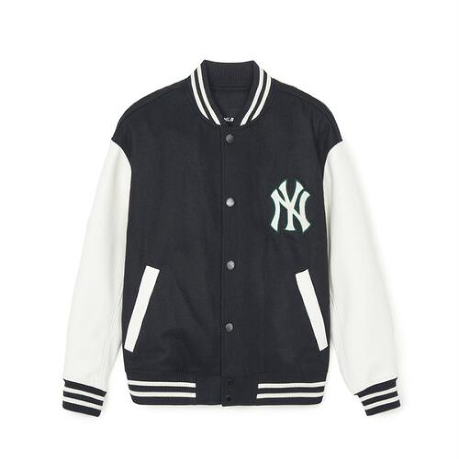 Apparel MLB korea Varsity Jackets | Wool Basic Varsity Jacket New York Yankees