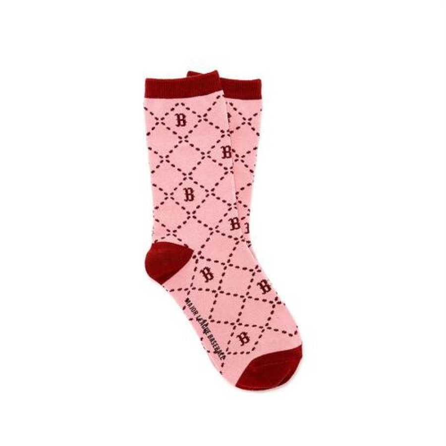 Kids MLB korea Others | [Kids] Dia Monogram Socks Boston Red Sox