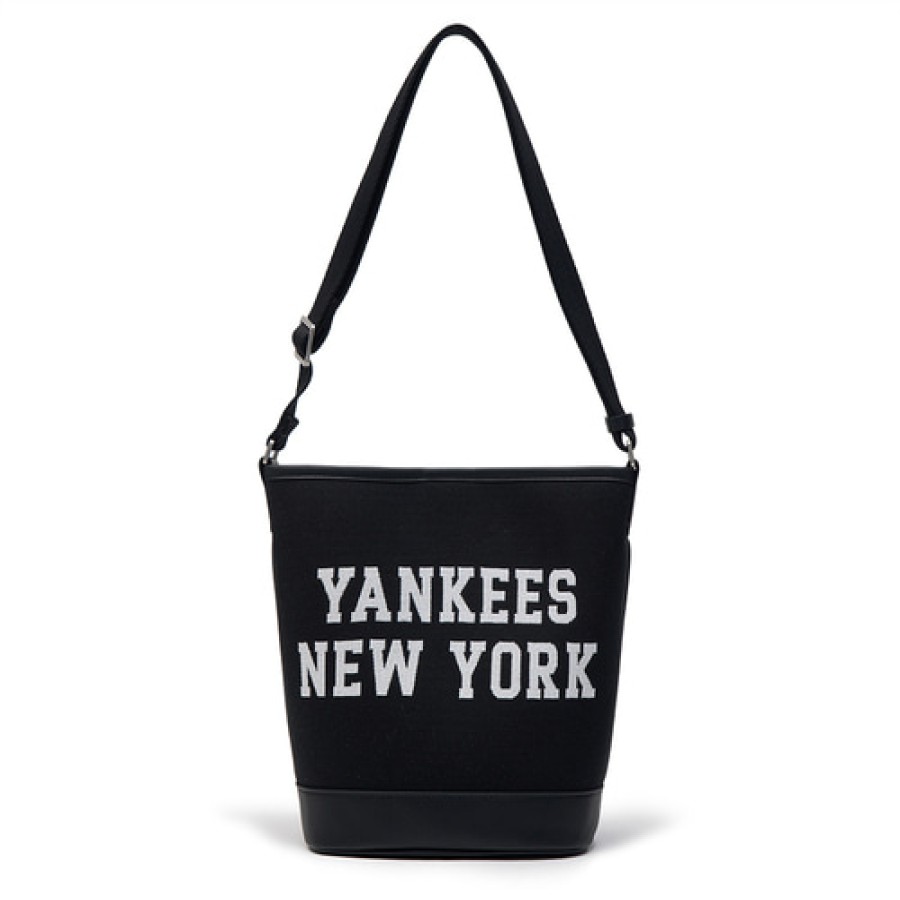 Bag MLB korea | Varsity Jacquard Canvas Bucket Bag New York Yankees