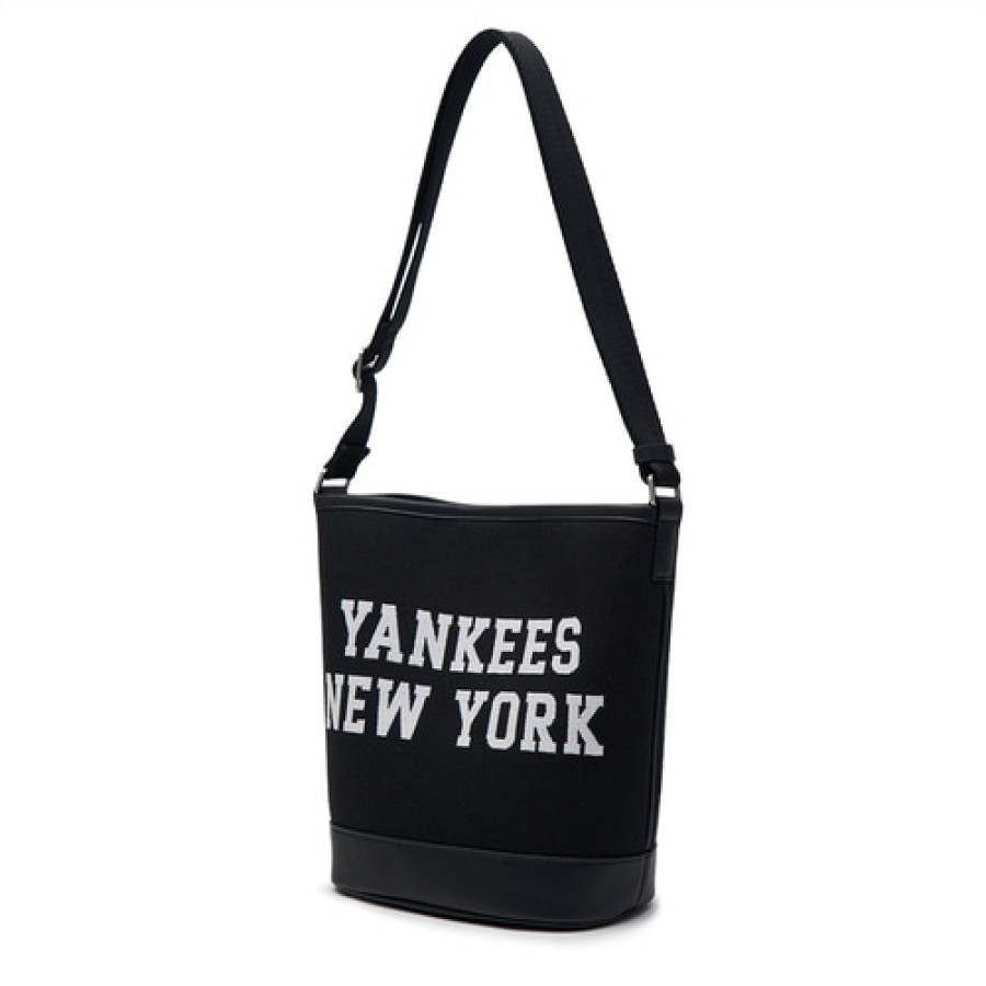 Bag MLB korea | Varsity Jacquard Canvas Bucket Bag New York Yankees