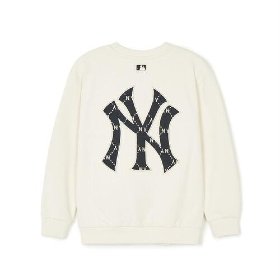 Kids MLB korea Sweatshirts | [Kids] Dia Monogram Applique Sweatshirt New York Yankees