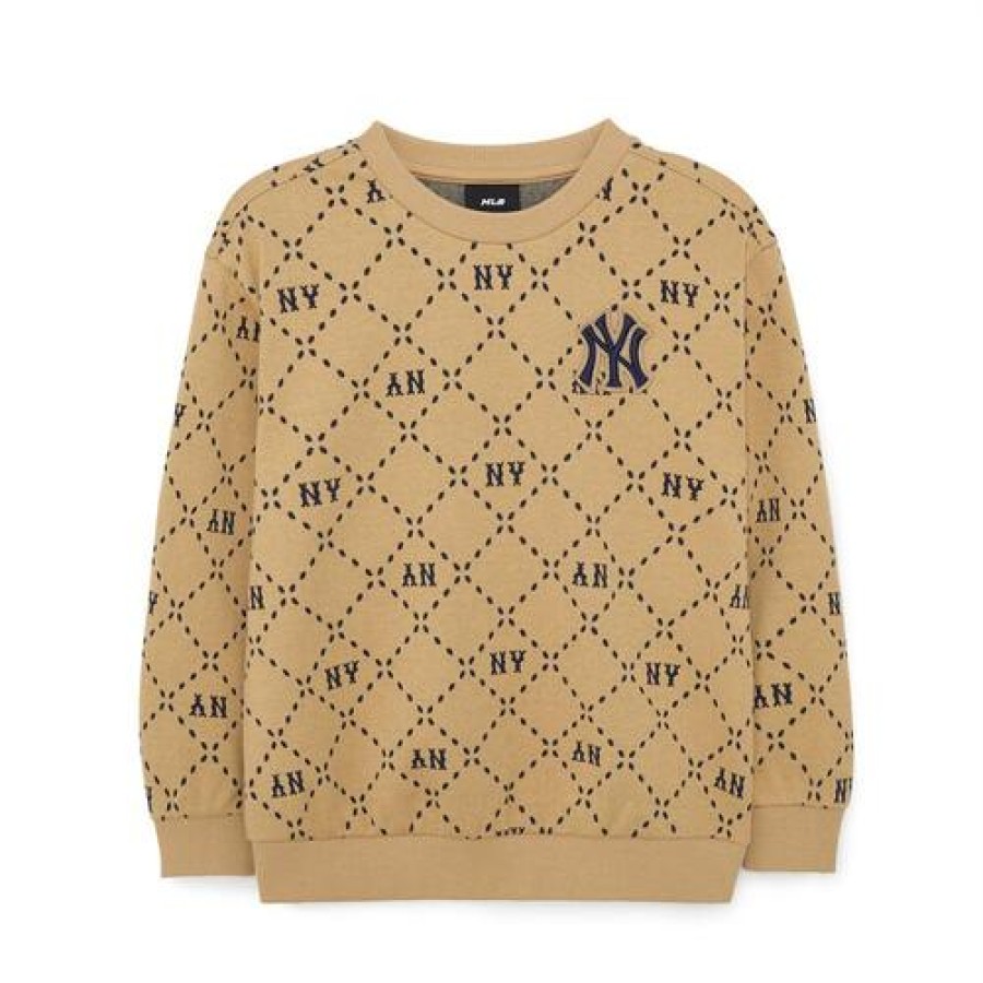 Kids MLB korea Sweatshirts | [Kids] Dia Monogram Jacquard Sweatshirt New York Yankees