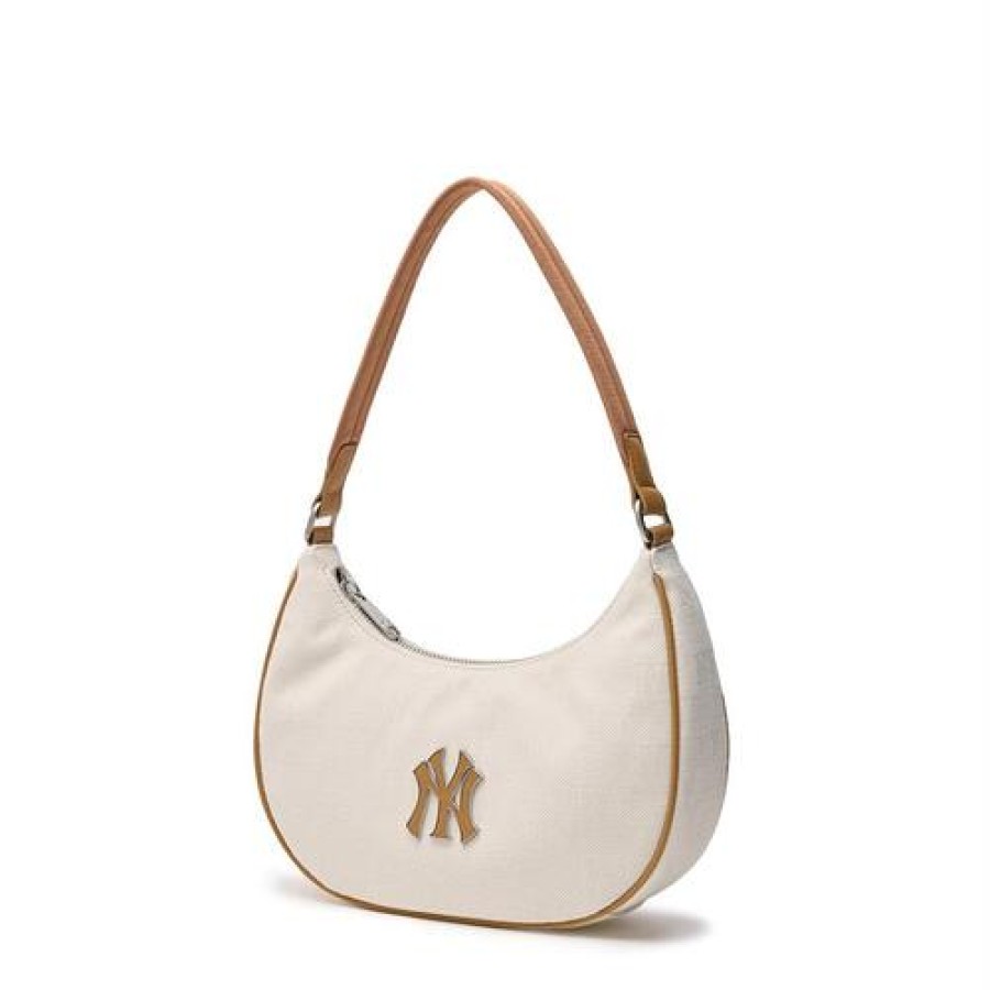 Bag MLB korea | Classic Monogram Jacquard Hobo Bag New York Yankees