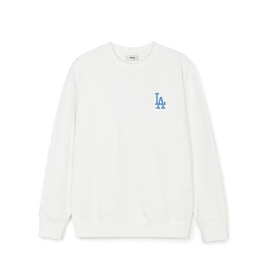 Apparel MLB korea Sweatshirts | Denim Like Monogram Big Lux Sweatshirts Los Angeles Dodgers