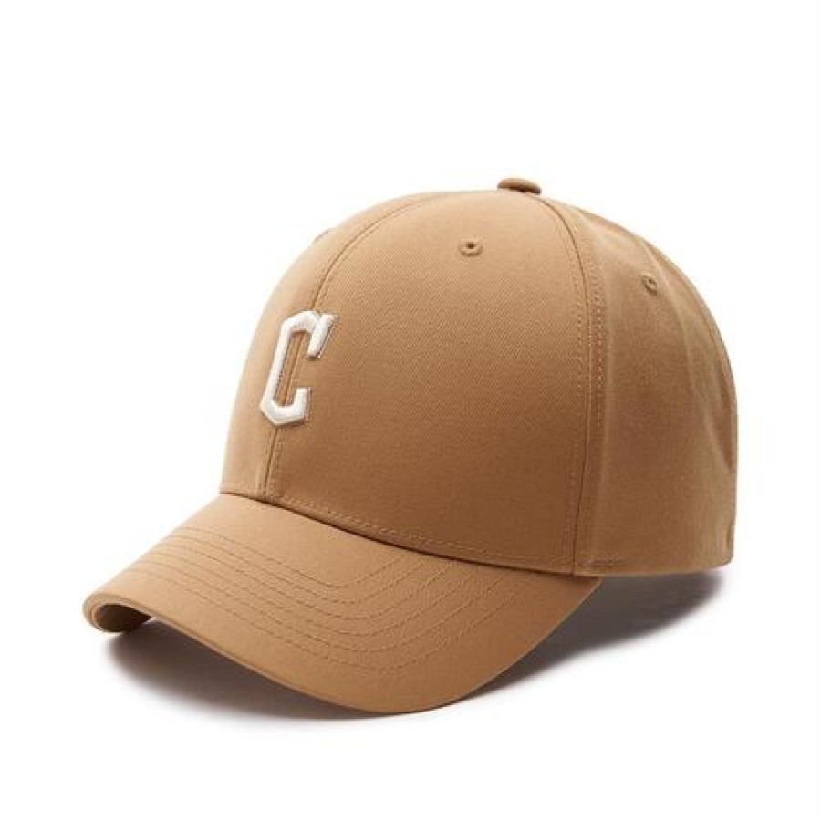 Cap MLB korea Un_Structure | Premium Basic Small Logo Structured Ball Cap Cleveland Indians