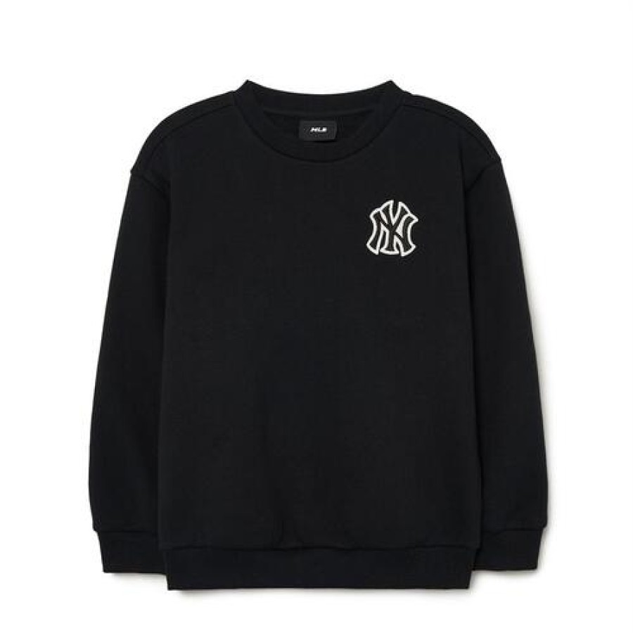 Kids MLB korea Sweatshirts | [Kids] Classic Monogram Big Logo Brushed Sweatshirt New York Yankees