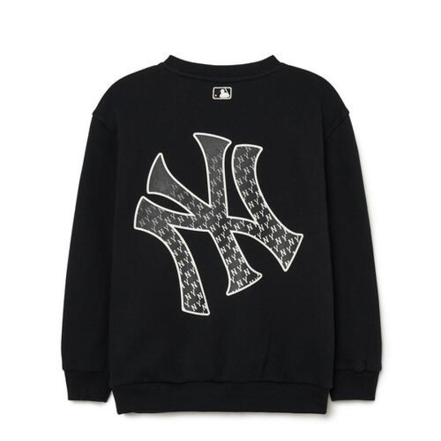 Kids MLB korea Sweatshirts | [Kids] Classic Monogram Big Logo Brushed Sweatshirt New York Yankees