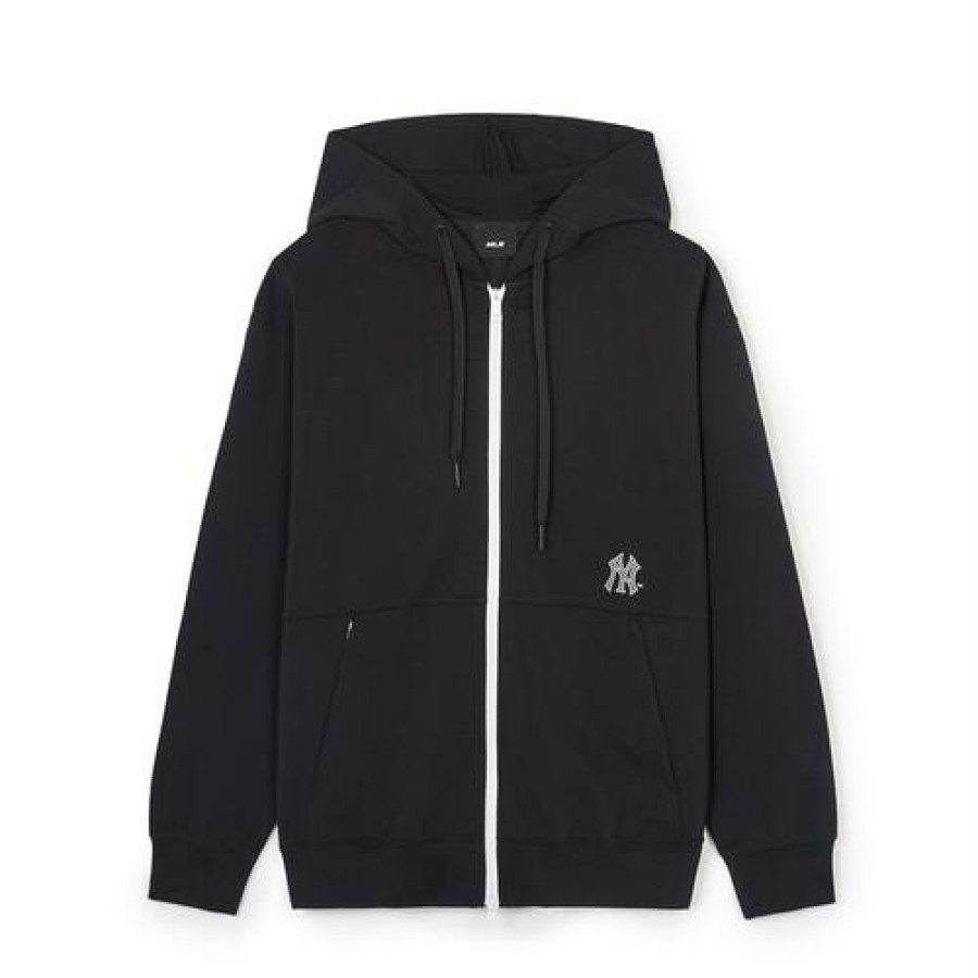 Apparel MLB korea Full-Zip Hoodies | Basic Big Logo Double Knit Hood Zip-Up New York Yankees