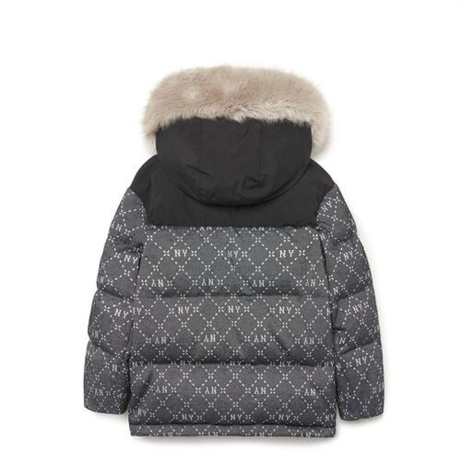 Acc MLB korea Padded Jackets | [Kids] Dia Monogram Mid Down New York Yankees