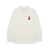 Kids MLB korea Sweatshirts | [Kids] Heart Collar Brushed Sweatshirt Cleveland Indians