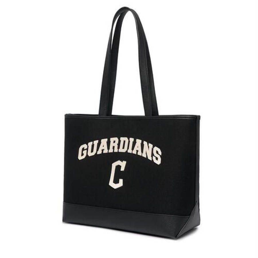 Bag MLB korea | Varsity Basic Canvas L Tote Bag Cleveland Indians