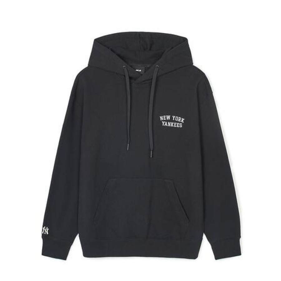 Apparel MLB korea Hoodies | Basic Small Lettering Overfit Hoodie New York Yankees