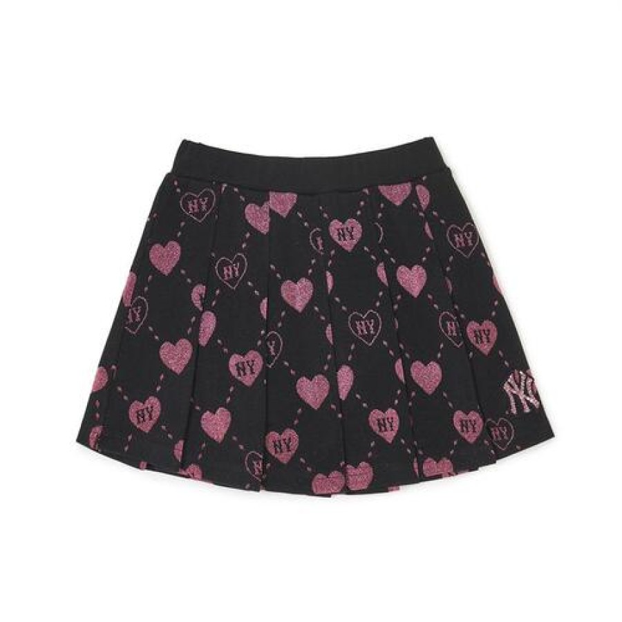 Kids MLB korea Skirts | [Kids] Heart Allover Skirt New York Yankees