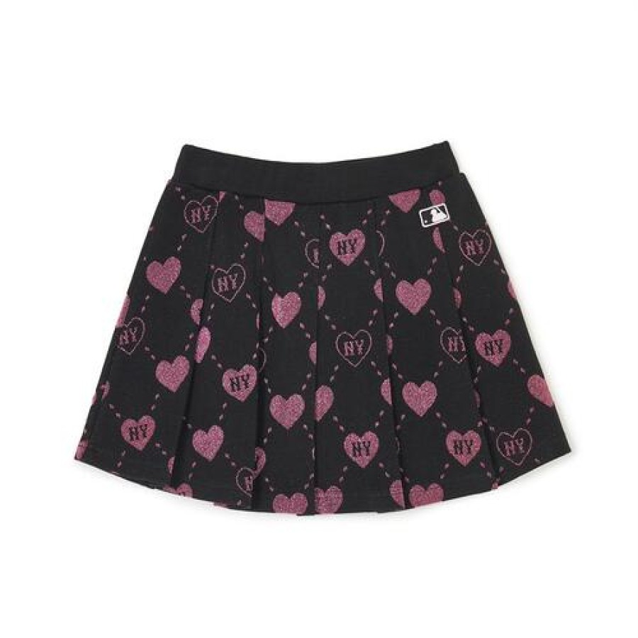 Kids MLB korea Skirts | [Kids] Heart Allover Skirt New York Yankees