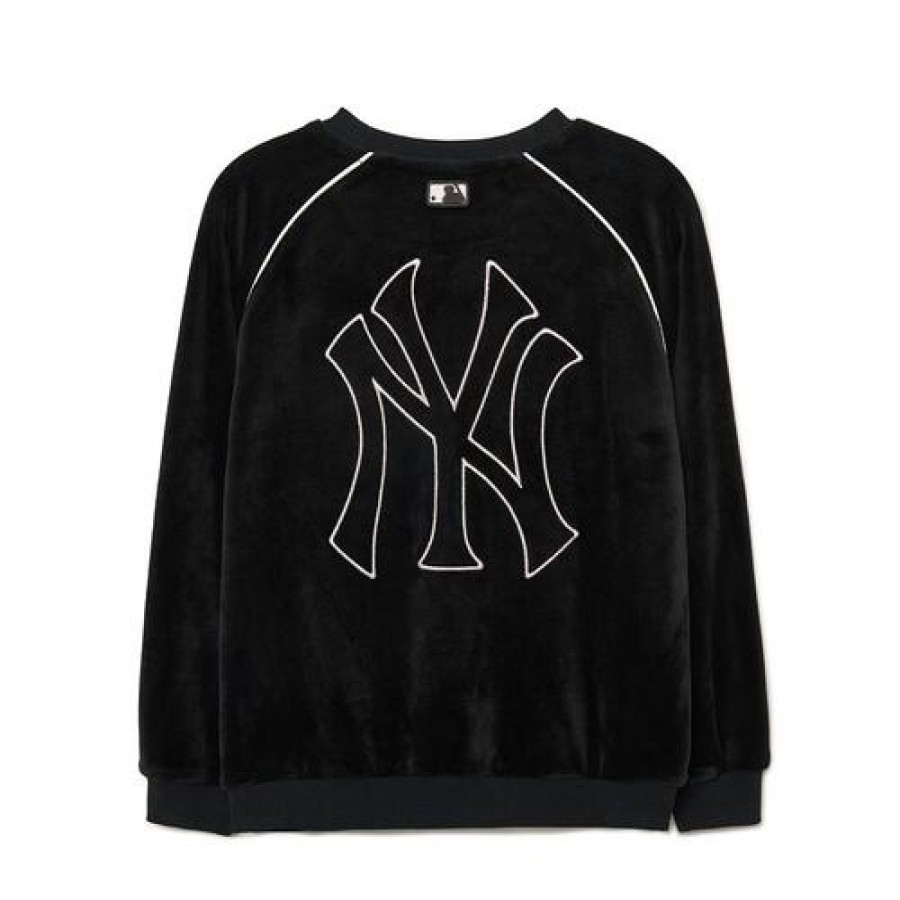 Kids MLB korea Sweatshirts | [Kids] Girl`S Basic Brushed Velour Sweatshirt New York Yankees