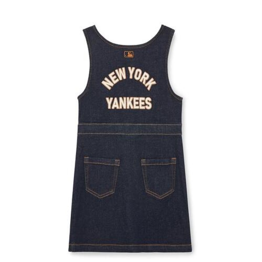 Kids MLB korea Dresses | [Kids] Varsity Denim Dress New York Yankees