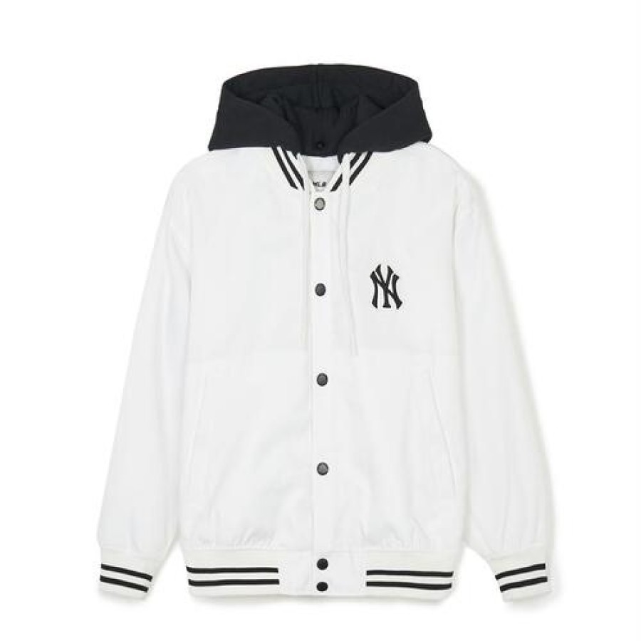 Apparel MLB korea Jackets | Nylon Hood Varsity Jacket New York Yankees