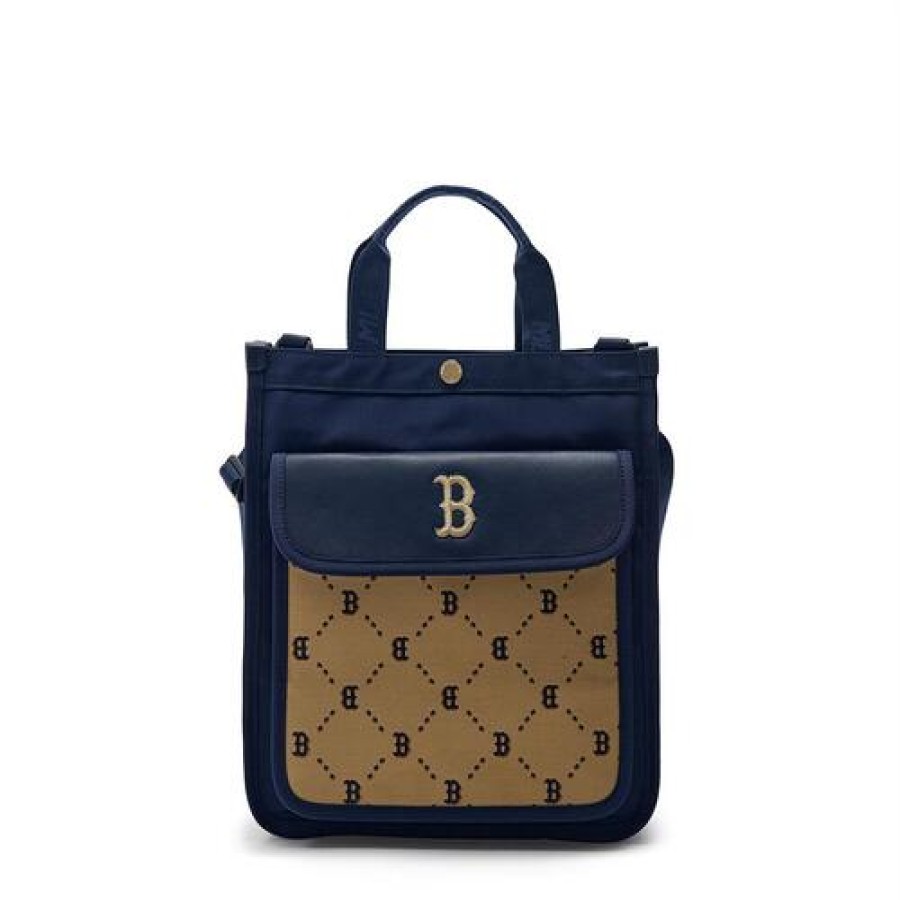 Kids MLB korea Bags | [Kids] Dia Monogram Premium School Sub Bag Boston Red Sox