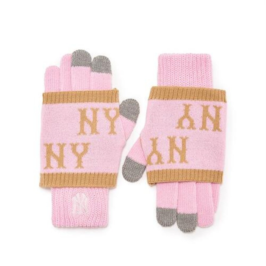 Kids MLB korea Others | [Kids] Classic Monogram Knit Glove New York Yankees