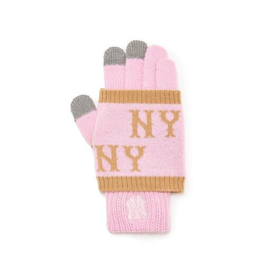 Kids MLB korea Others | [Kids] Classic Monogram Knit Glove New York Yankees