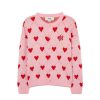 Kids MLB korea Sweaters | [Kids] Heart All Over Knit Cardigan New York Yankees