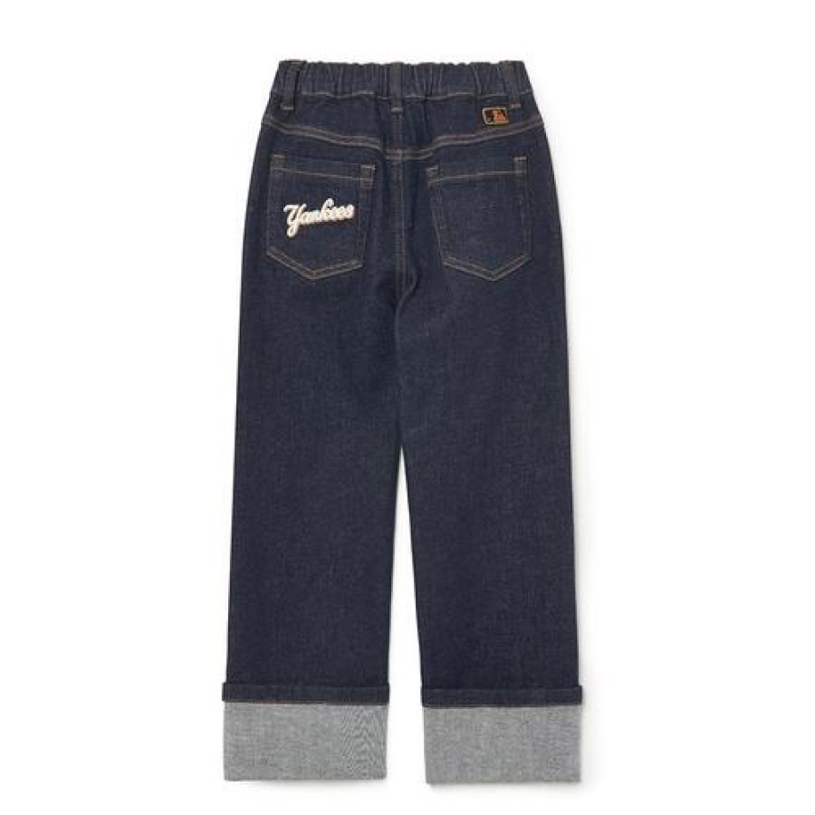 Kids MLB korea Pants | [Kids] Varsity Denim Pants New York Yankees