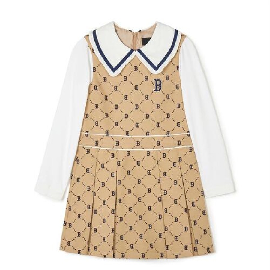 Kids MLB korea Skirts | [Kids] Dia Monogram Dress Boston Red Sox