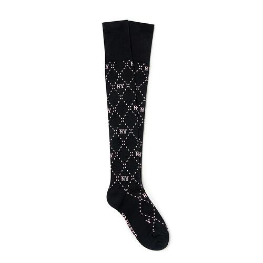 Acc MLB korea Socks | Premium Dia Monogram Over Knee Socks New York Yankees