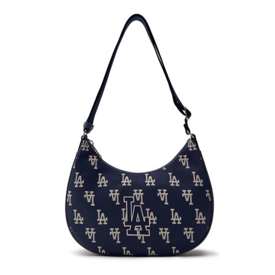 Bag MLB korea | Big Classic Monogram Jacquard L Hobo Bag Los Angeles Dodgers