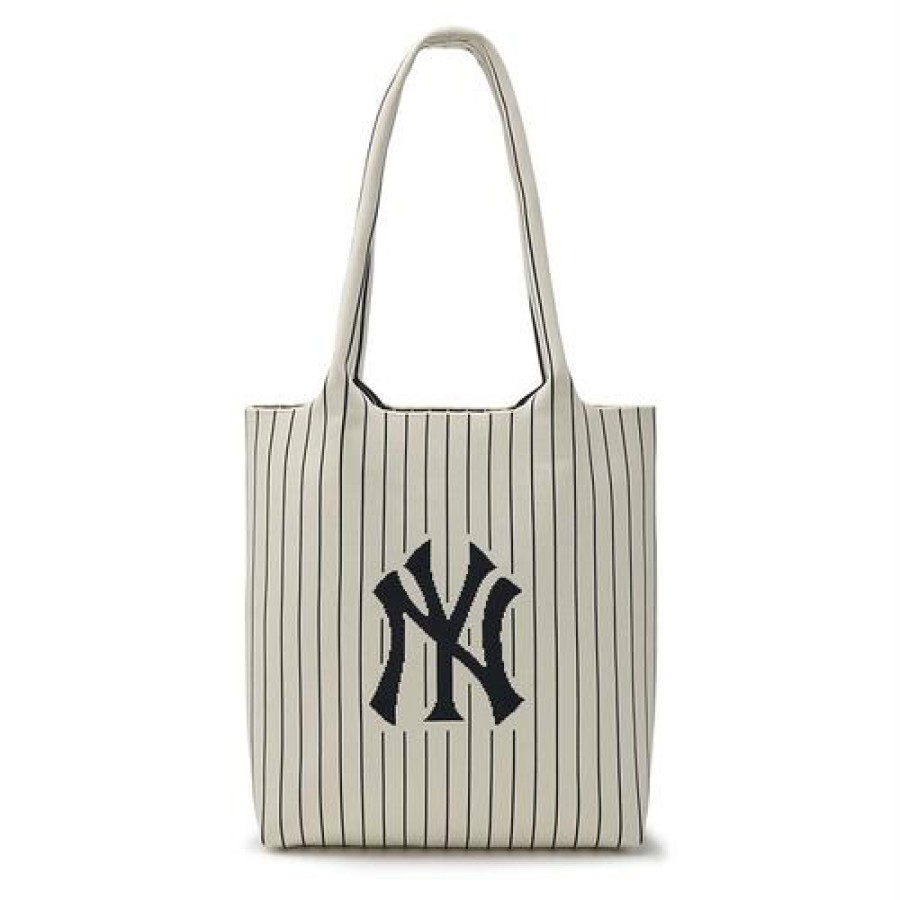 Bag MLB korea | Basic Big Logo Knit Tote Bag New York Yankees