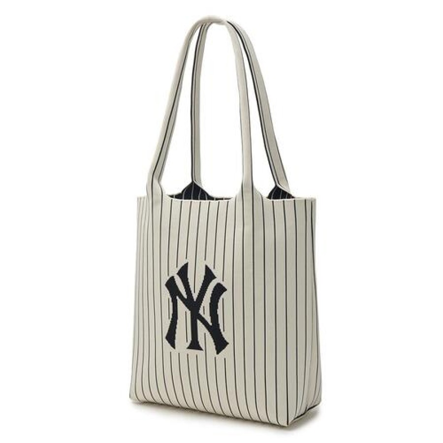 Bag MLB korea | Basic Big Logo Knit Tote Bag New York Yankees