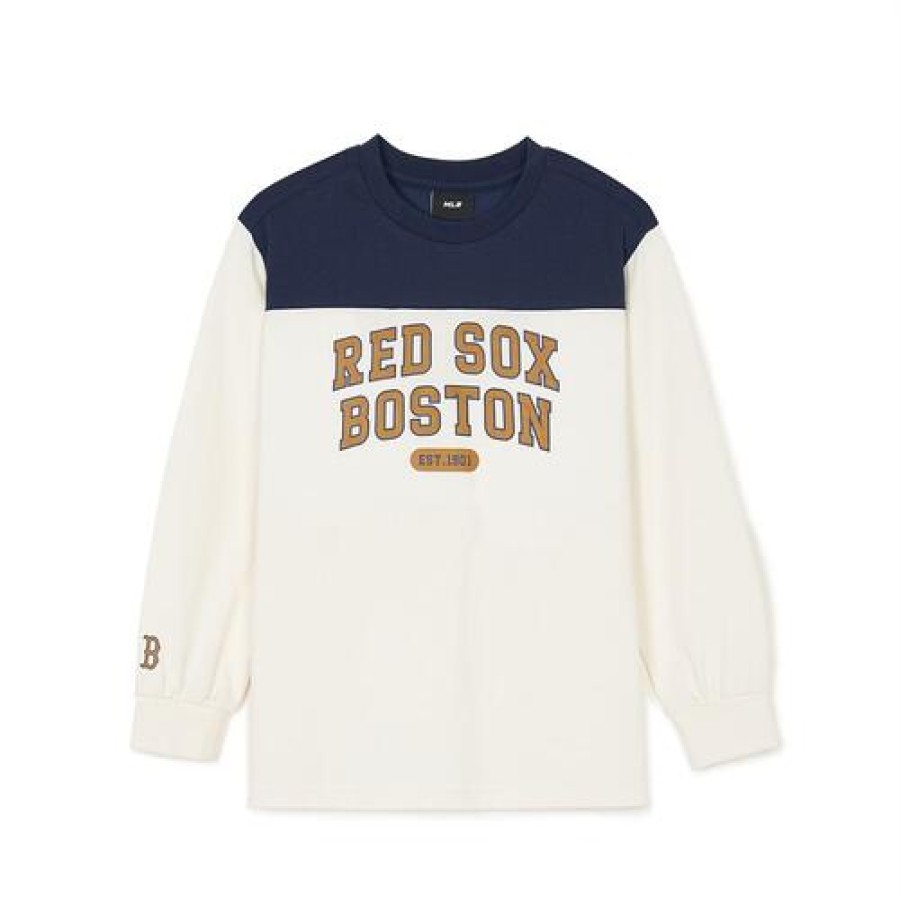 Kids MLB korea T-Shirts | [Kids] Varsity T-Shirt Set-Up Boston Red Sox