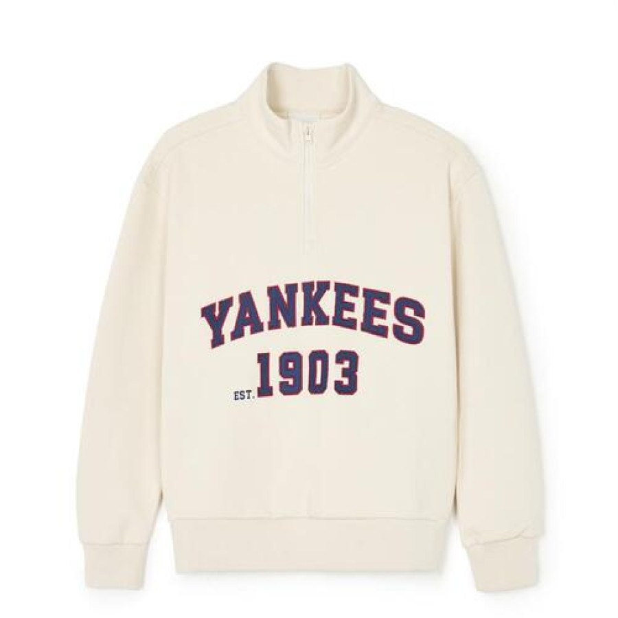 Kids MLB korea Sweatshirts | [Kids] Varsity Half-Zip Up Mtm Set Up New York Yankees