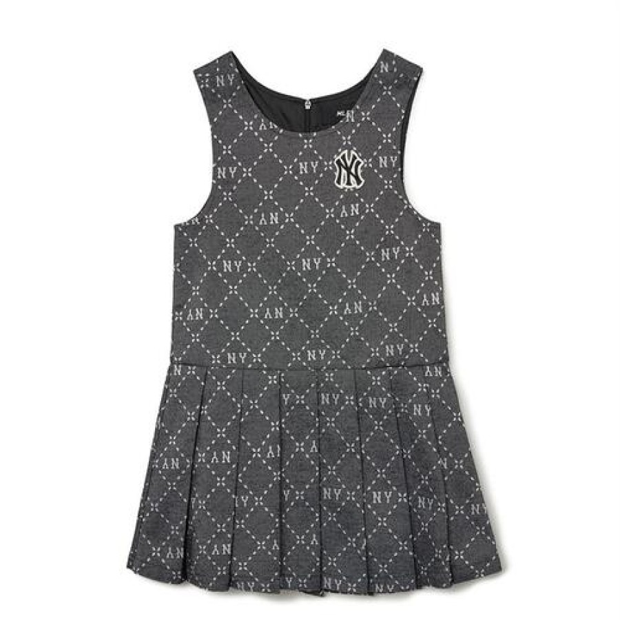 Kids MLB korea Dresses | [Kids] Dia Monogram Jacquard Dress New York Yankees