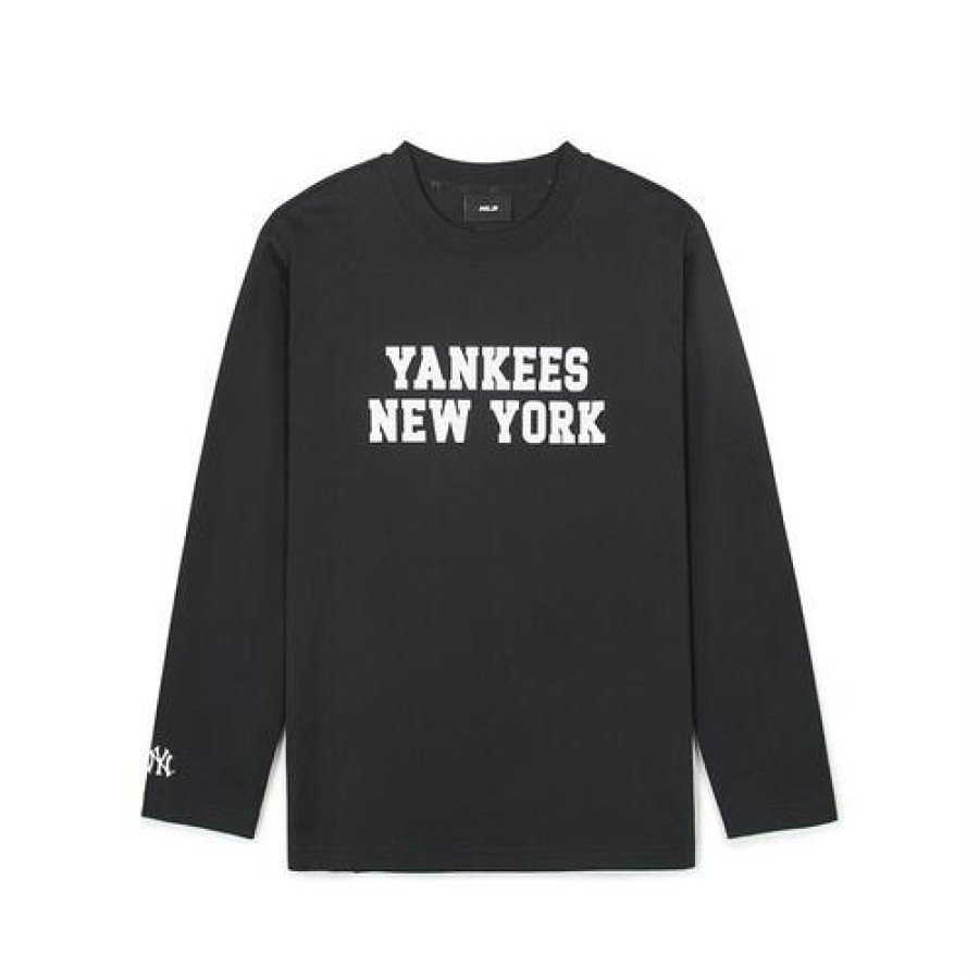 Apparel MLB korea T-Shirts | Varsity Loose Fit Long Sleeve T-Shirts New York Yankees