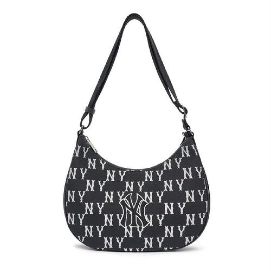 Bag MLB korea | Big Classic Monogram Jacquard L Hobo Bag New York Yankees